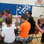 Art classes with Mr. Todd during summer camp