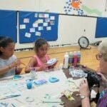 Art classes with Mr. Todd during summer camp