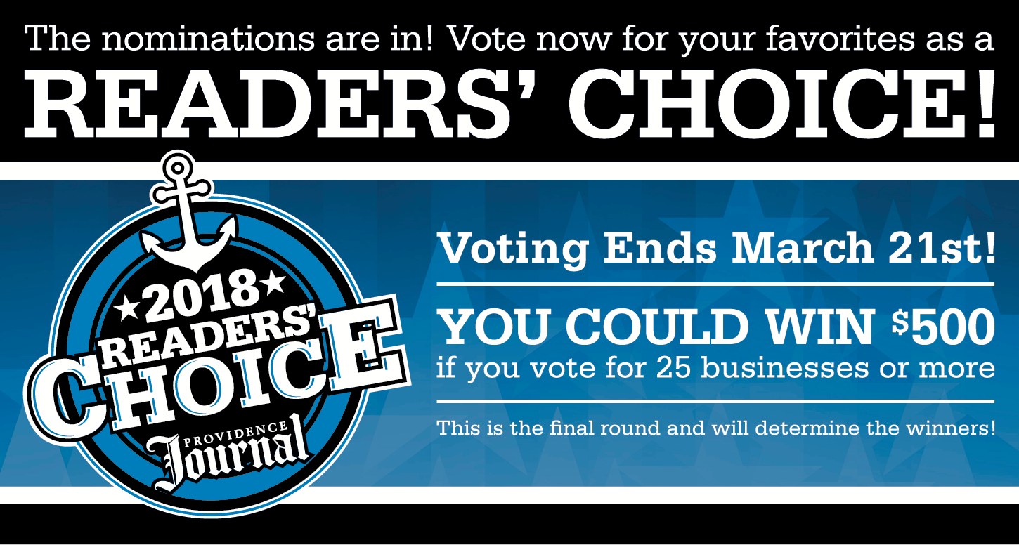 Please vote for us! ProJo Readers' Choice Awards.