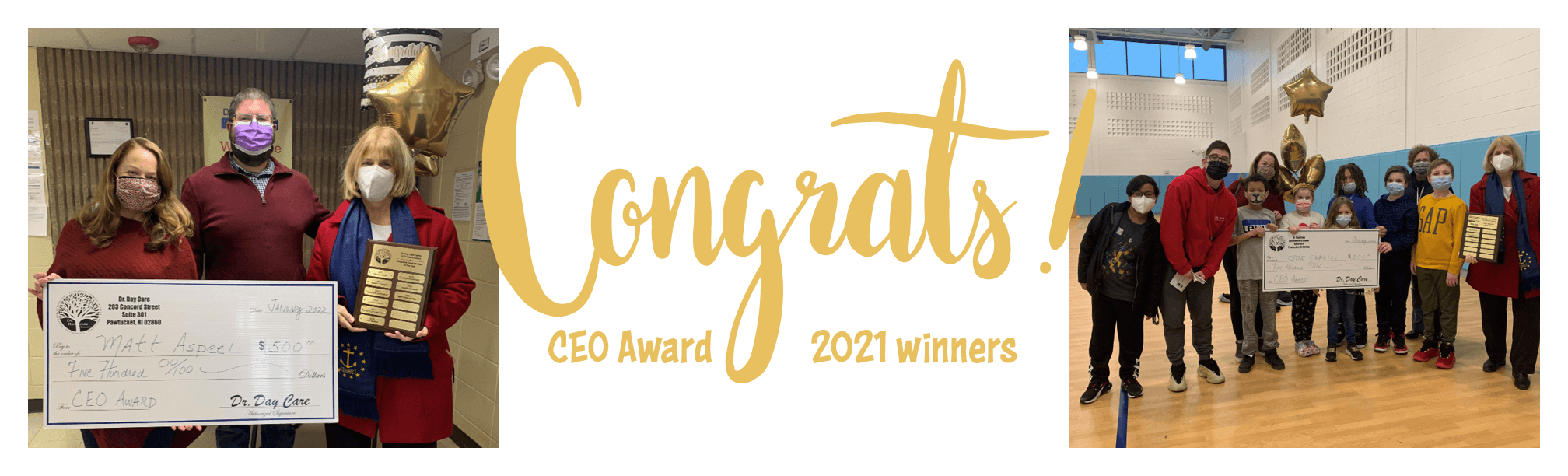 2021 Employee of the Year award recipients