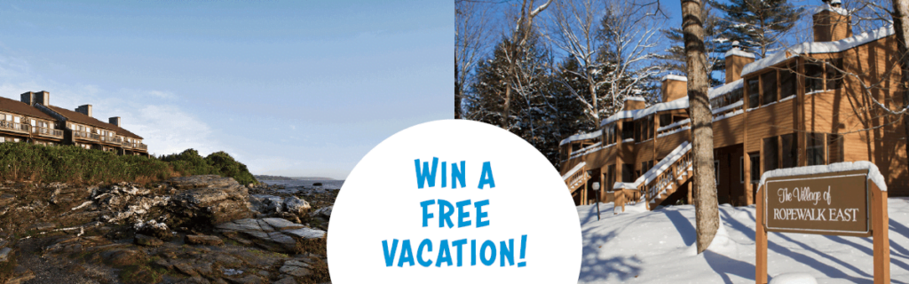 TWO contests for our employees: win a week's vacation in Ashland, NH or Jamestown, RI
